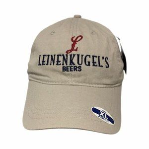 Leinenkugel’s Beers Cap Hat New With Tags Embroidered Cream Colored Adjustable